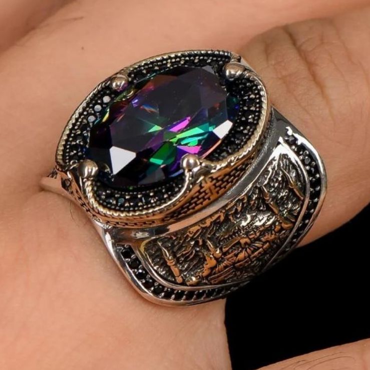 Ayasofia Mosque Design 925 Sterling Silver Ring