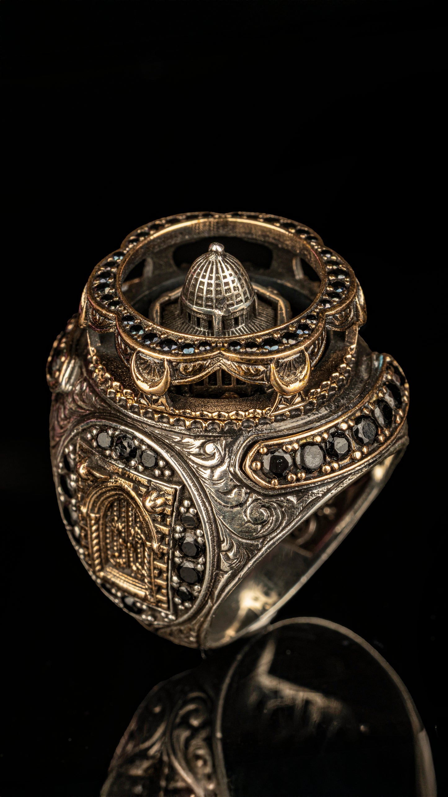 Mosque Design 925 Sterling Silver Ring