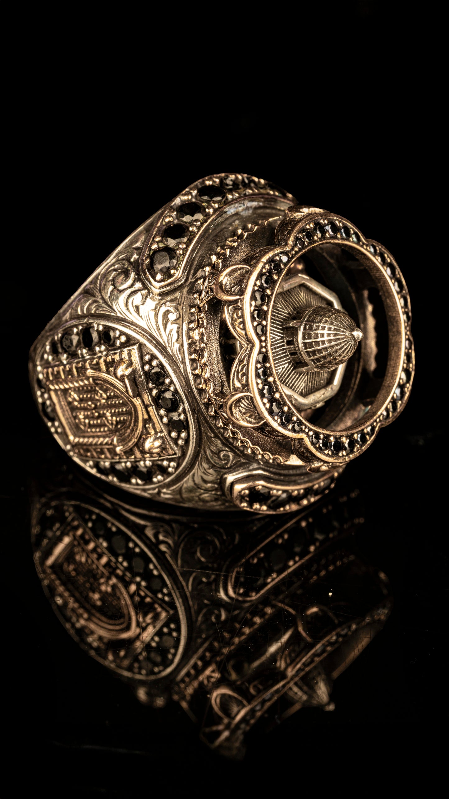 Mosque Design 925 Sterling Silver Ring