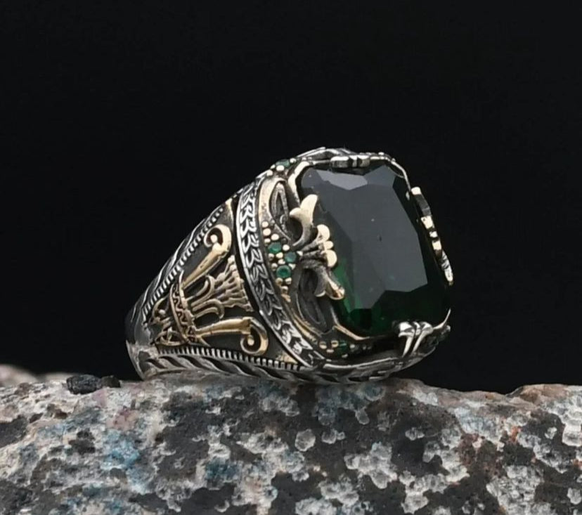 Zircon Stone Embellished 925 Silver Ring