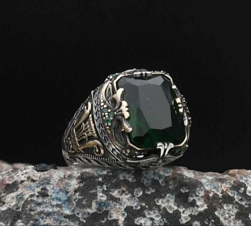 Zircon Stone Embellished 925 Silver Ring