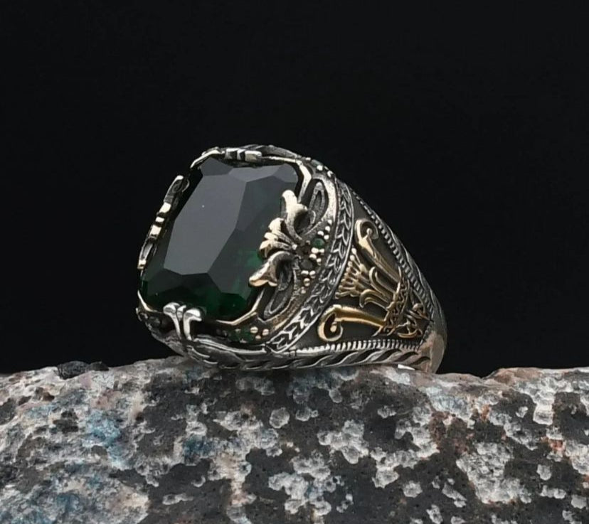 Zircon Stone Embellished 925 Silver Ring