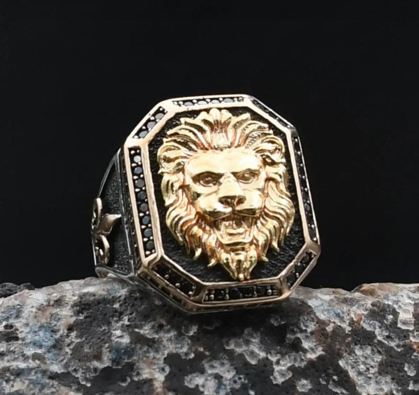 Lion Figured 925 Sterling Silver Ring