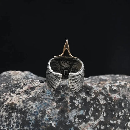 Hugging Eagle 925 Sterling Silver Ring