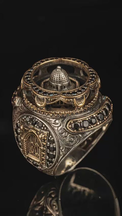 Mosque Design 925 Sterling Silver Ring